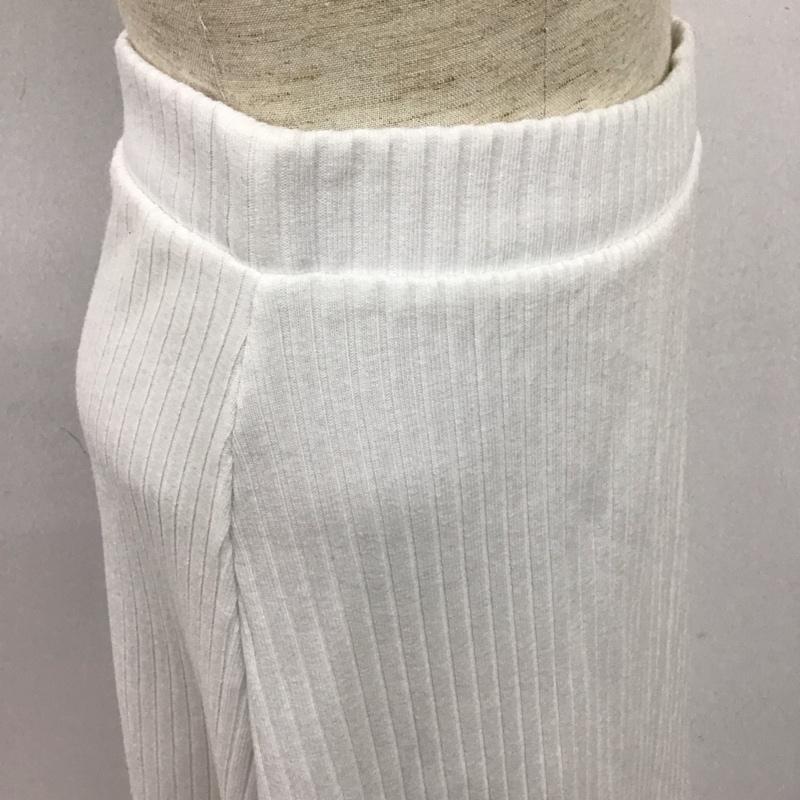 ザラ ZARA スカート ロングスカート ロングスカート フレアスカート ニットスカート S 無地 白 / ホワイト /  レディース USED 古着 中古 10125166