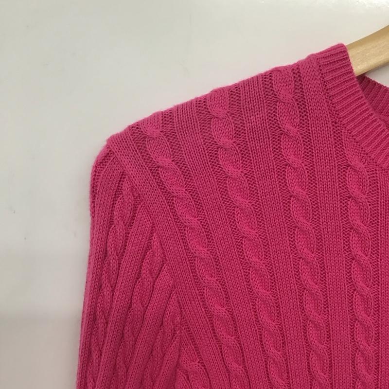 ラルフローレン RALPHLAUREN カーディガン 長袖 160cm 無地 桃 / ピンク /  ガールズ USED 古着 中古 10140364