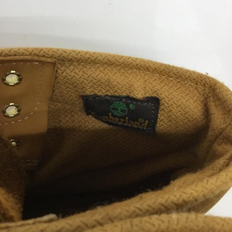 ティンバーランド Timberland ブーツ ショートブーツ 10066 6inch BASIC BOOT 8.5W ワンポイント キャメル / キャメル /  メンズ USED 古着 中古 10136297