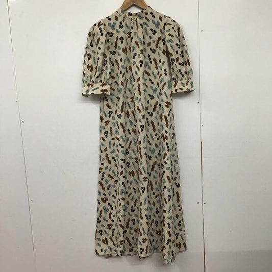 アズールバイマウジー AZUL BY MOUSSY ワンピース ロングスカート 250FAB33-164G MULTI PATTERN HIGH NECK OP レトロ 五分袖 幾何学柄 S 総柄 マルチカラー / マルチカラー /  レディース USED 古着 中古 10146502