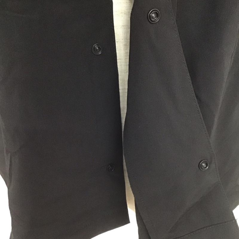 フリークスストア FREAK S STORE シャツ、ブラウス 半袖 半袖シャツ カラーシャツ カジュアルシャツ 前ボタンシャツ L 無地 黒 / ブラック /  メンズ USED 古着 中古 10107782