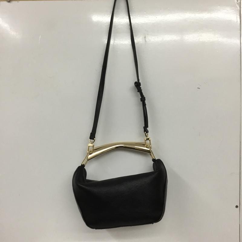 ザラ ZARA ショルダーバッグ ショルダーバッグ ハンドバッグ 6322 211 800 無地 黒 / ブラック / X 金 / ゴールド /  レディース USED 古着 中古 10135005