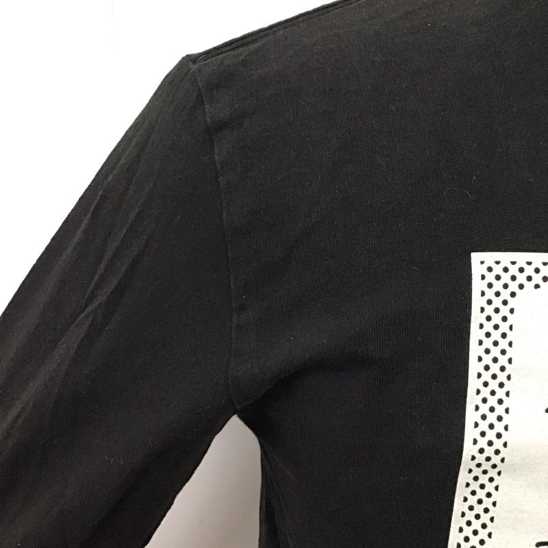 ステューシー STUSSY カットソー 長袖 長袖カットソー クルーネックカットソー ロングスリーブカットソー プリントTシャツ M プリント 黒 / ブラック /  メンズ USED 古着 中古 10119958