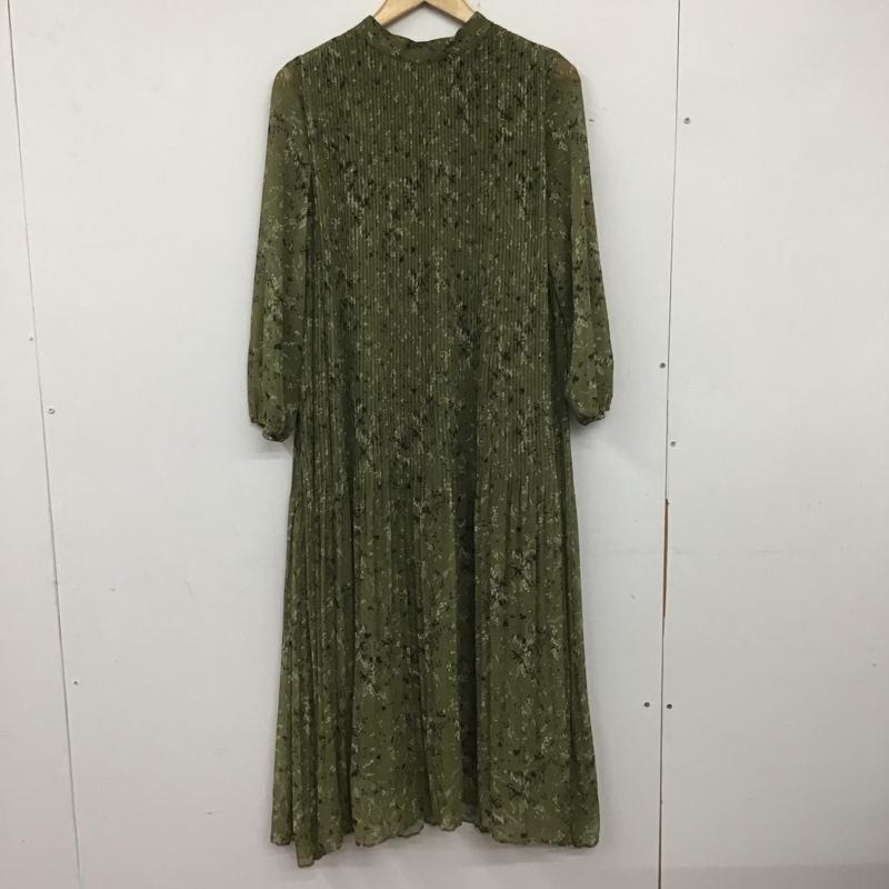 ミラオーウェン Mila Owen ワンピース ロングスカート 長袖ロングワンピース ノーカラーシャツワンピース フレアスカート 0 総柄 マルチカラー / マルチカラー /  レディース USED 古着 中古 10142058