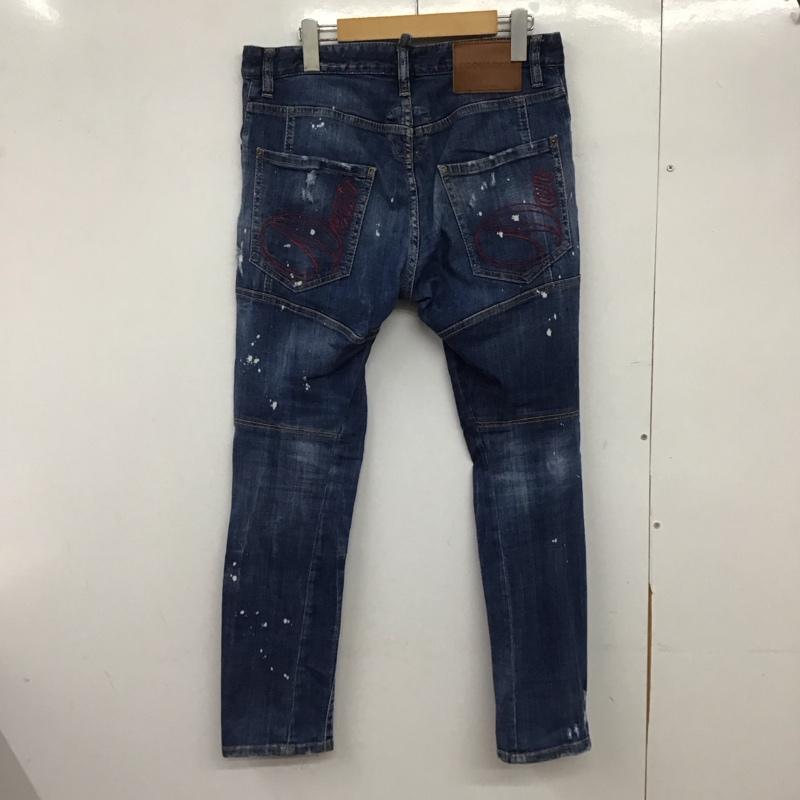 ディースクエアード2 DSQUARED2 パンツ デニム、ジーンズ TIDY BIKER JEAN 44 ストレッチ ダメージ加工 青 / ブルー /  メンズ USED 古着 中古 10146533