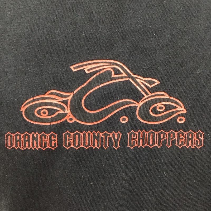 古着 USED カットソー 長袖 長袖カットソー クルーネックカットソー ロングスリーブカットソー プリントTシャツ プリント 黒 / ブラック /  メンズ USED 古着 中古 10113634