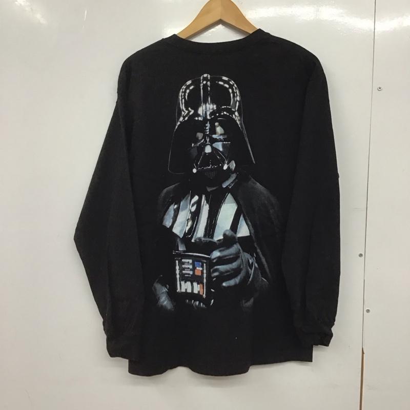 フラグスタフ FLAGSTUFF カットソー 長袖 長袖カットソー プリントカットソー クルーネック プリント 黒 / ブラック /  メンズ USED 古着 中古 10146648