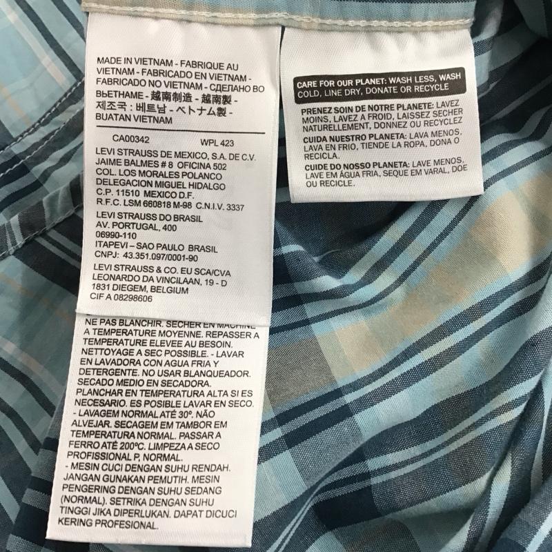 リーバイス Levi s シャツ、ブラウス 長袖 長袖シャツ チェックシャツ カラーシャツ ウエスタンシャツ S チェック マルチカラー / マルチカラー /  メンズ USED 古着 中古 10131381