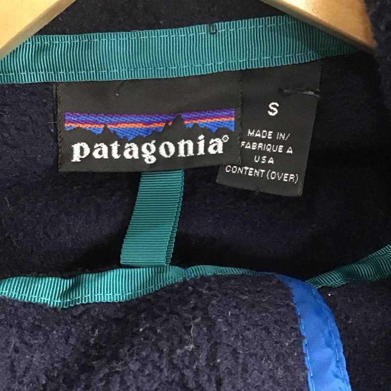 パタゴニア patagonia ジャケット、上着 ジャケット、ブレザー フリースジャケット プルオーバー スタンドネック 90s usa製 雪無しタグ S ロゴ、文字 紺 / ネイビー /  メンズ USED 古着 中古 10143525