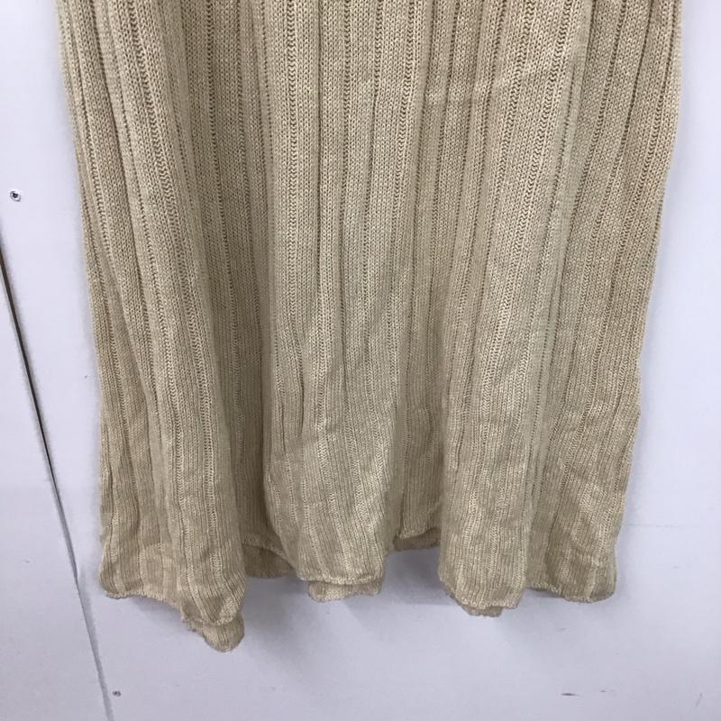 ジーナシス JEANASIS ワンピース ロングスカート FREE 無地 ベージュ / ベージュ /  レディース USED 古着 中古 10128915