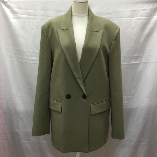 ザラ ZARA ジャケット、上着 ジャケット、ブレザー ジャケット カジュアルジャケット カラージャケット S 無地 カーキ / カーキ /  レディース USED 古着 中古 10115800