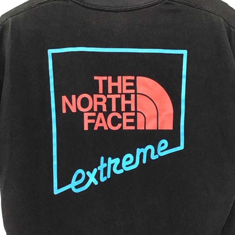 ザノースフェイス THE NORTH FACE Tシャツ 半袖 nt32033 エクストリームTシャツ プリントTシャツ L ロゴ、文字 黒 / ブラック /  メンズ USED 古着 中古 10151011