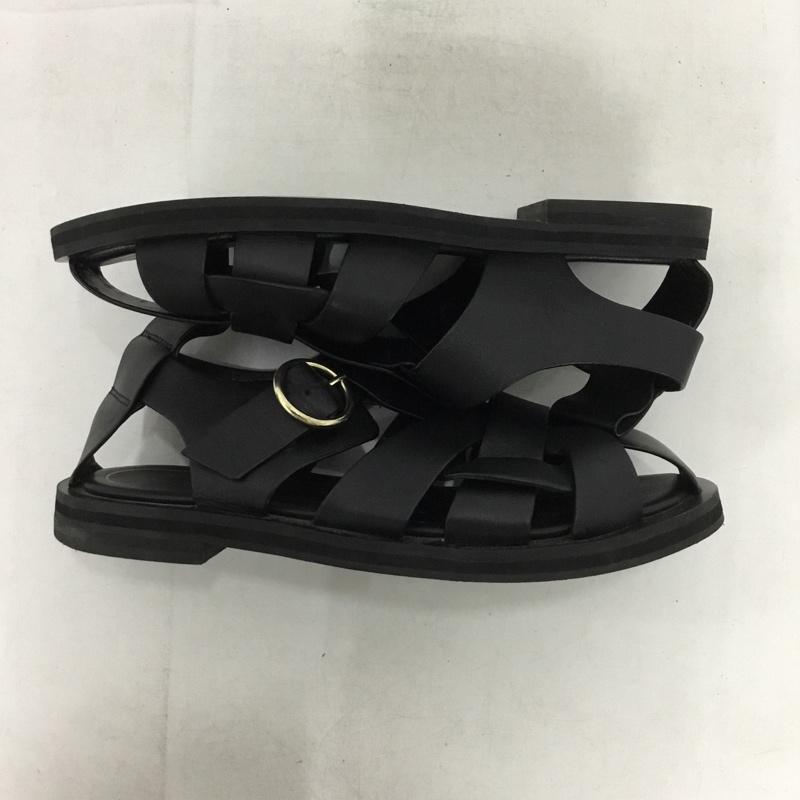 ザラ ZARA サンダル サンダル 無地 黒 / ブラック /  レディース USED 古着 中古 10151313