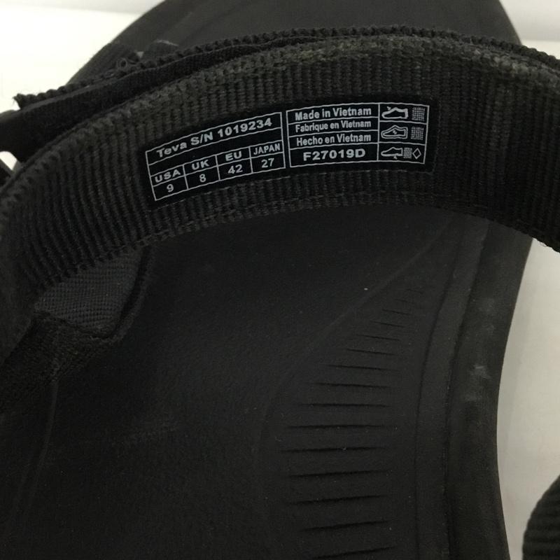 テバ Teva サンダル サンダル 1019234 HURRICANE XLT2 27cm 27.0cm ロゴ、文字 黒 / ブラック /  メンズ USED 古着 中古 10125089