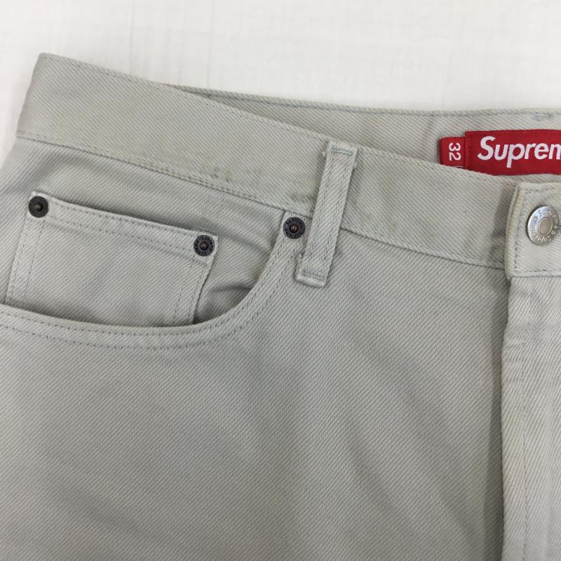 シュプリーム Supreme パンツ ワークパンツ、ペインターパンツ Baggy Jean 32インチ ロゴ、文字 灰 / グレー /  メンズ USED 古着 中古 10137612