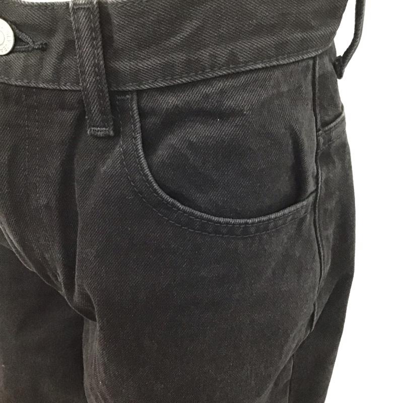 スライ SLY パンツ デニム、ジーンズ 030eaa01-2830 EMMA e/s エマスライ JUST WAIST WIDE FLARE PANTS 2 無地 黒 / ブラック /  レディース USED 古着 中古 10119874
