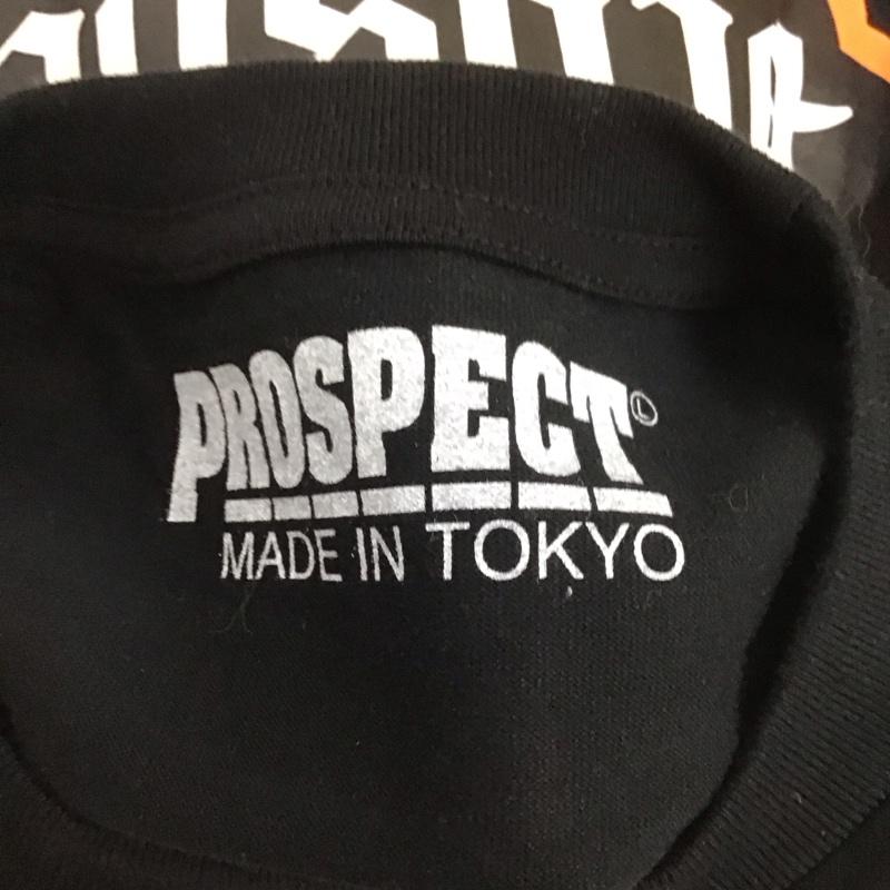 プロスペクト PROSPECT Tシャツ 半袖 半袖カットソー プリントTシャツ クルーネックカットソー L ロゴ、文字 黒 / ブラック /  メンズ USED 古着 中古 10126659