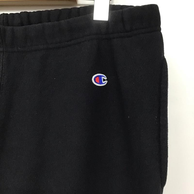 チャンピオン Champion パンツ ワークパンツ、ペインターパンツ スウェットパンツ ワイドパンツ カジュアルパンツ XL ロゴ、文字 黒 / ブラック /  メンズ USED 古着 中古 10142927