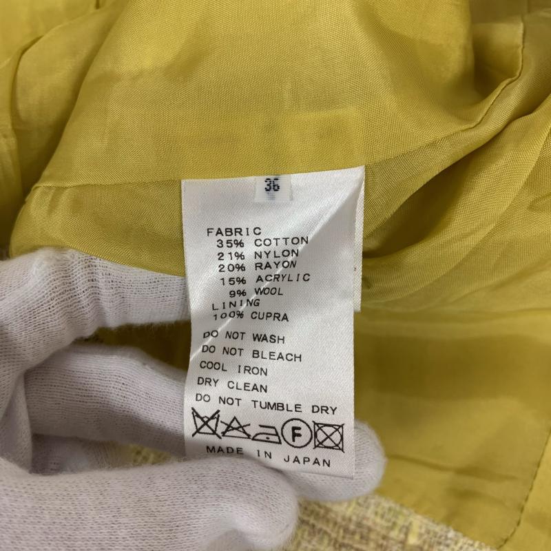 イエナ IENA ジャケット、上着 ジャケット、ブレザー une petites merveille 36 無地 X  黄 / イエロー /  レディース USED 古着 中古 10014042
