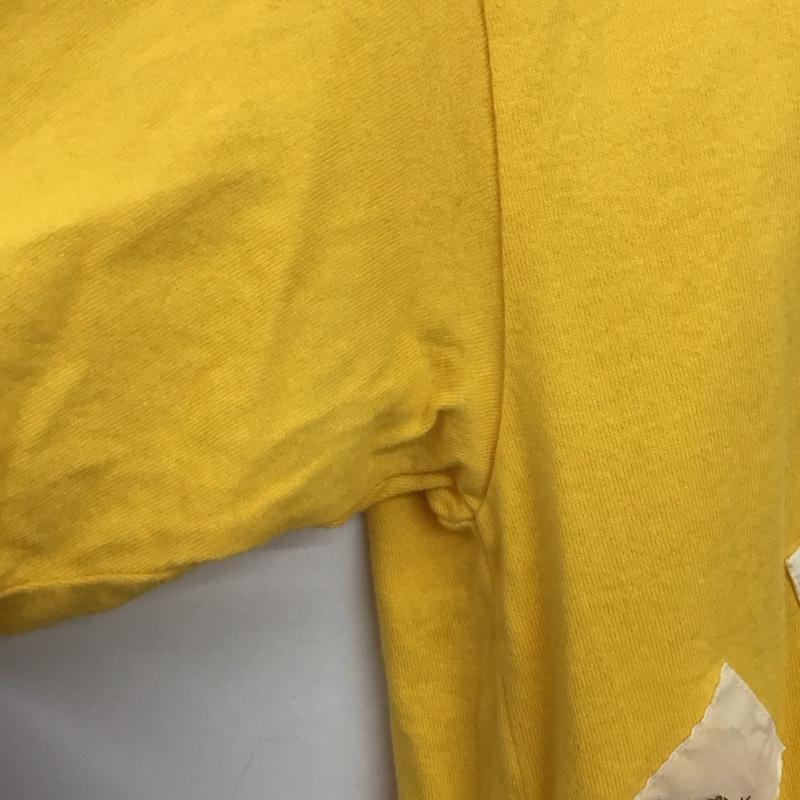 カールヘルム KARLHELMUT Tシャツ 半袖 半袖カットソー プリントTシャツ クルーネックカットソー M ロゴ、文字 黄 / イエロー /  メンズ USED 古着 中古 10148336