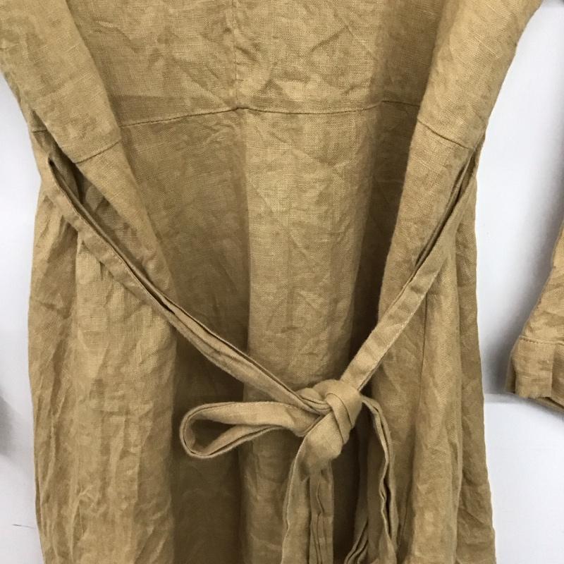 ザラ ZARA カットソー 長袖 長袖シャツカットソー プルオーバー ノーカラーシャツ XS 無地 ベージュ / ベージュ /  レディース USED 古着 中古 10142677