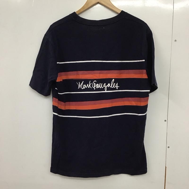 インヘリット INHERIT Tシャツ 半袖 半袖カットソー プリントTシャツ クルーネックカットソー M プリント 紺 / ネイビー /  メンズ USED 古着 中古 10132276