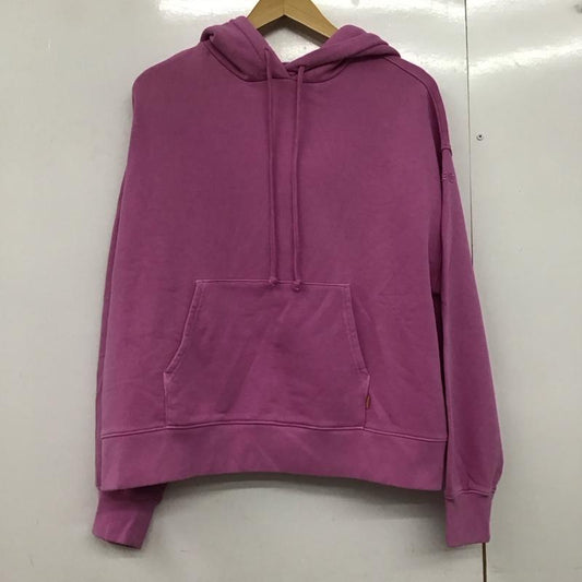 リーバイス Levi s パーカー 長袖 A3724-0017 GOLD TAB フーディー S ロゴ、文字 桃 / ピンク /  レディース USED 古着 中古 10144122