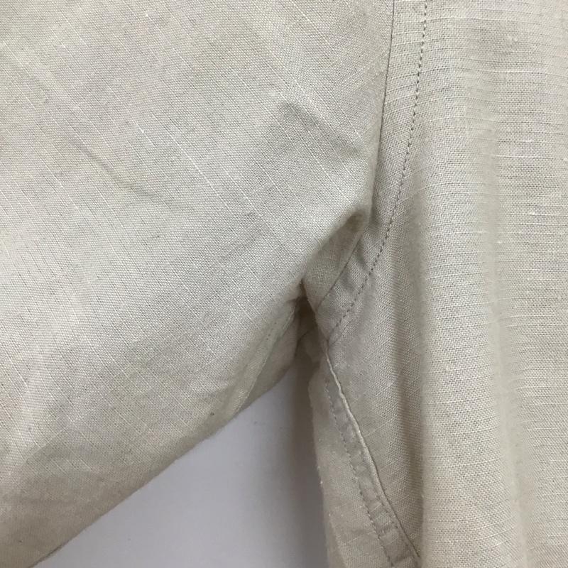 ナノユニバース nano・universe シャツ、ブラウス 長袖 M 無地 ベージュ / ベージュ /  メンズ USED 古着 中古 10131061