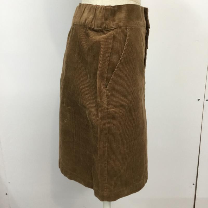 アースミュージックアンドエコロジー earth music&ecology スカート ミニスカート M 無地 茶 / ブラウン /  レディース USED 古着 中古 10045219