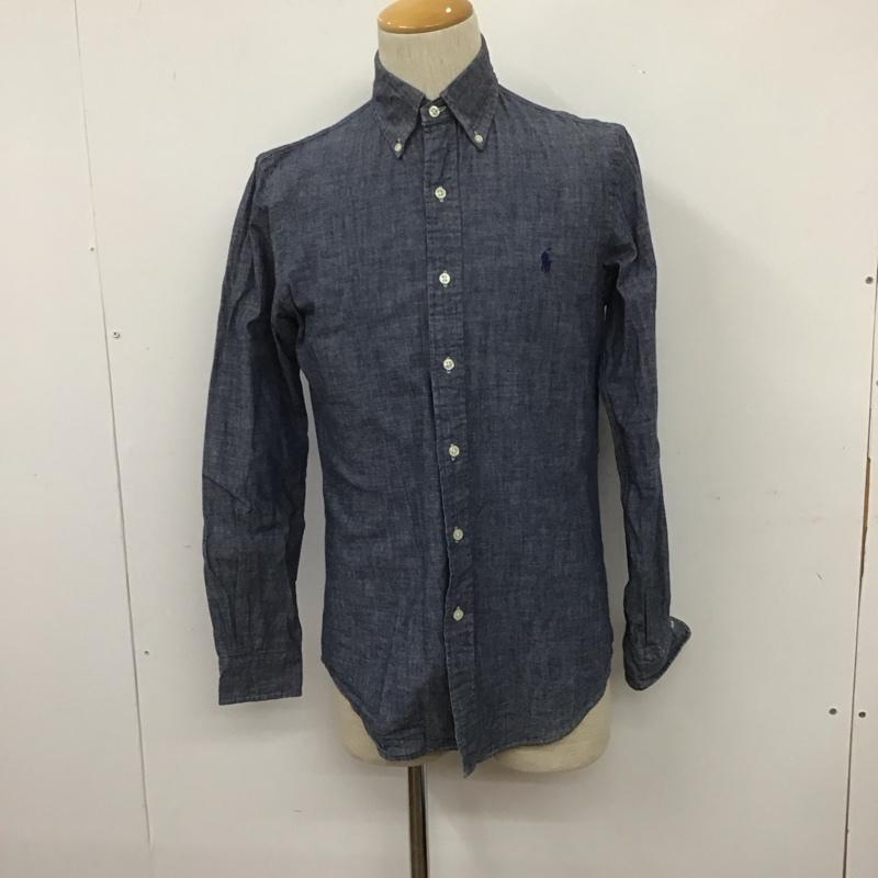 ラルフローレン RALPHLAUREN シャツ、ブラウス 長袖 710572862001 ボタンダウン XS ワンポイント 青 / ブルー /  メンズ USED 古着 中古 10106804