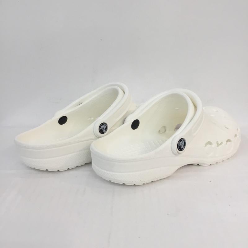 クロックス crocs サンダル サンダル 10126-100 Baya 24.0cm 無地 白 / ホワイト /  レディース USED 古着 中古 10117289