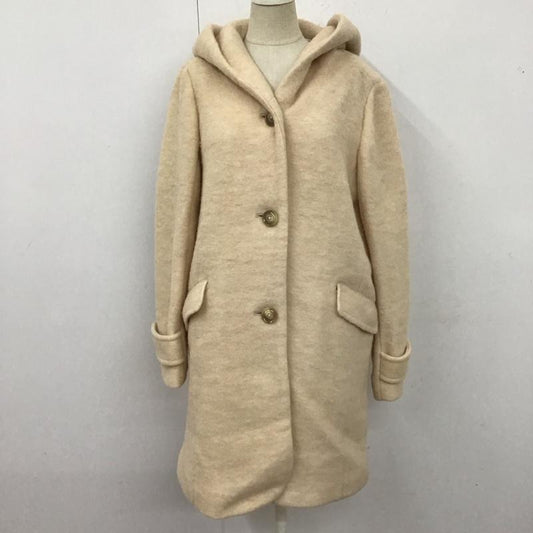 エヘカソポ ehka sopo コート コート一般 1301499 スライバーニットフードコート M 無地 ベージュ / ベージュ /  レディース USED 古着 中古 10122650