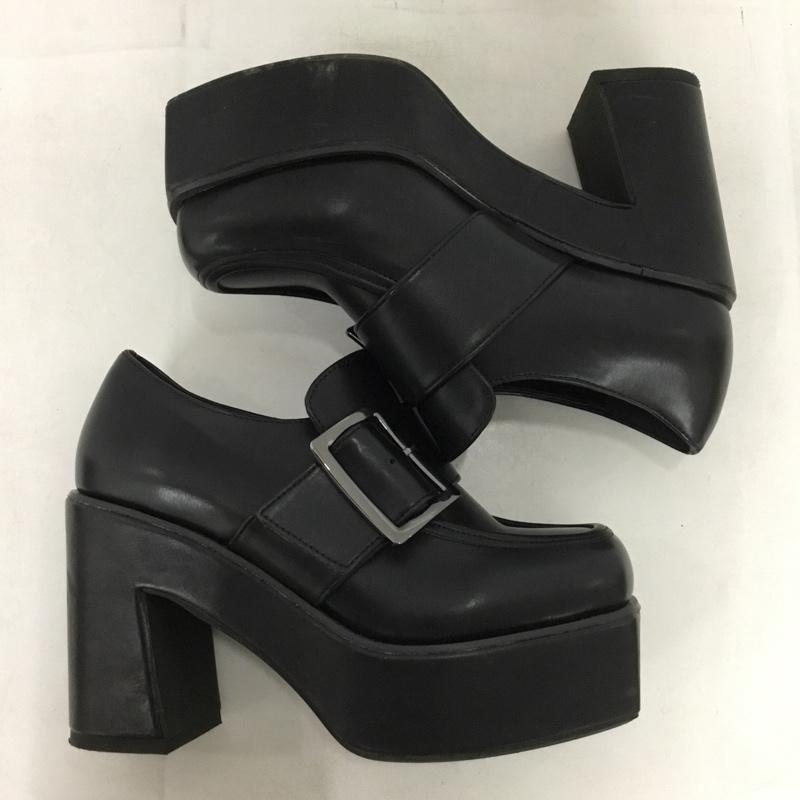 アズールバイマウジー AZUL BY MOUSSY ローファー ローファー 厚底ローファー ヒール M 無地 黒 / ブラック /  レディース USED 古着 中古 10151278