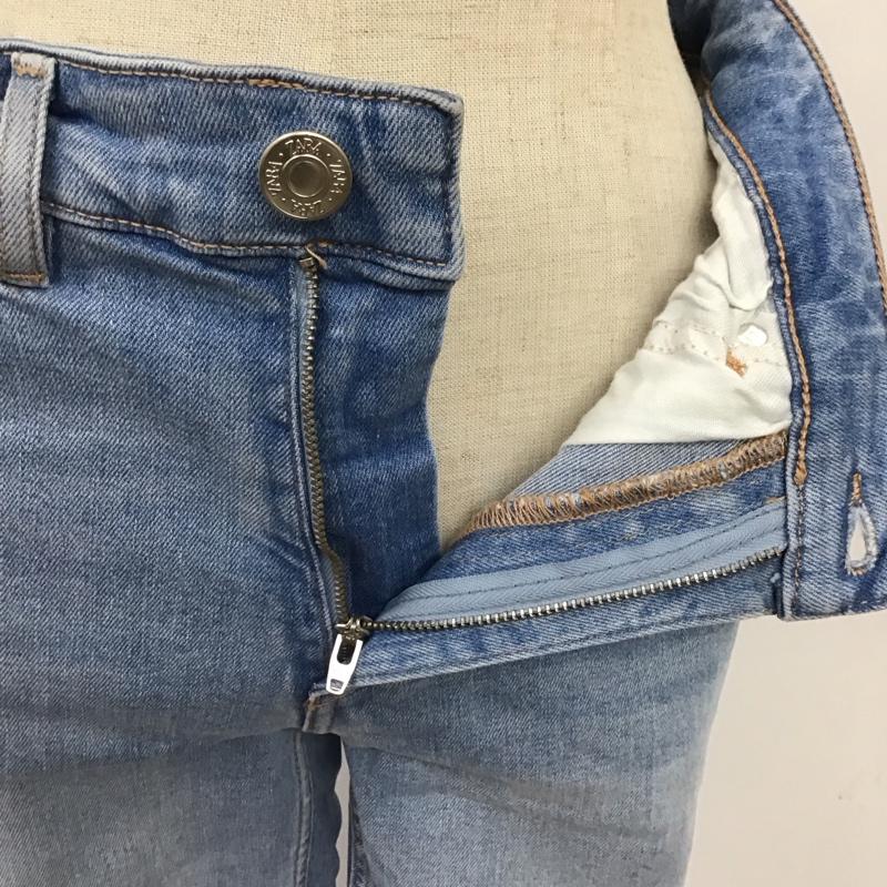 ザラ ZARA パンツ デニム、ジーンズ カットオフ ジーパン ストレッチ 無地 水色 / ライトブルー /  レディース USED 古着 中古 10114749