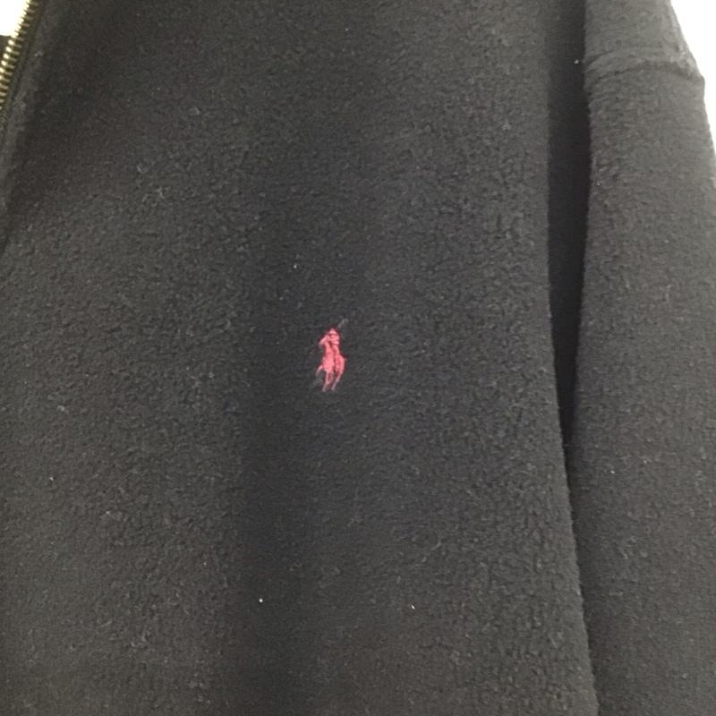 ポロバイラルフローレン Polo by RALPH LAUREN ジャケット、上着 ジャンパー、ブルゾン フリースジャケット プルオーバー 古着 スタンドカラー L ロゴ、文字 紺 / ネイビー /  メンズ USED 古着 中古 10140487