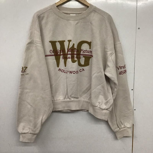 マウジー MOUSSY トレーナー 長袖 010CAQ90-5510 WTG SOUND TRACK POJ FREE ロゴ、文字 X 刺繍 マルチカラー / マルチカラー /  レディース USED 古着 中古 10136909