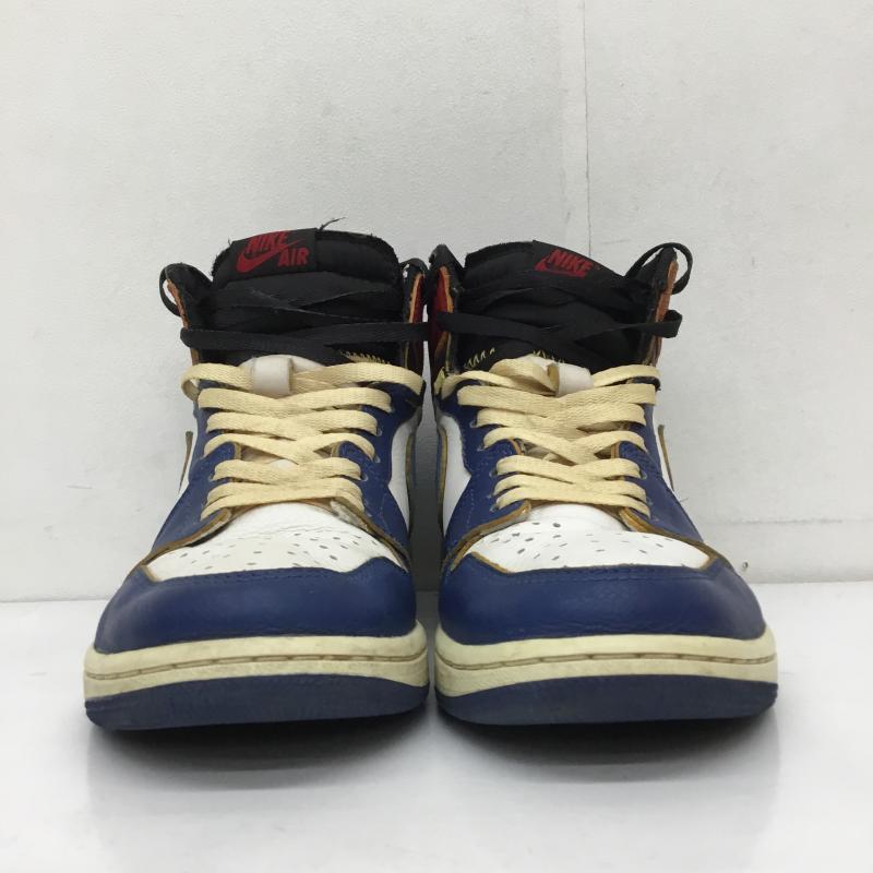 ナイキ NIKE スニーカー スニーカー Union × Nike Air Jordan 1 Retro High OG NRG Storm Blue/Varsity Red ユニオン 27.0cm ロゴ、文字 青 / ブルー /  メンズ USED 古着 中古 10112685