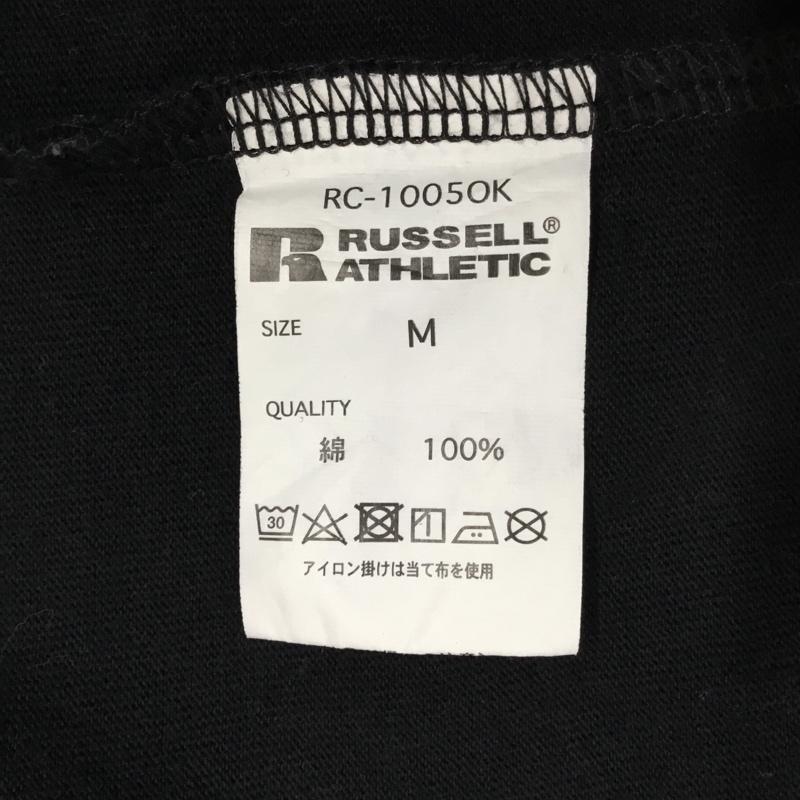 ラッセル RUSSELL カットソー 長袖 長袖 M プリント 黒 / ブラック /  メンズ USED 古着 中古 10109585