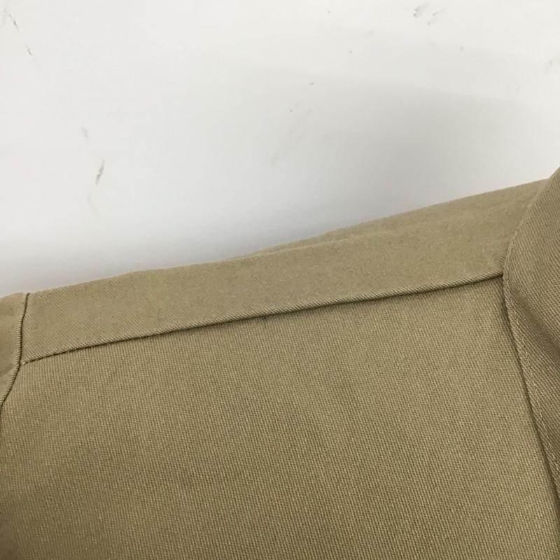 ベンデイビス BEN DAVIS シャツ、ブラウス 半袖 ハーフジップ USA製 S ワンポイント ベージュ / ベージュ /  メンズ USED 古着 中古 10122983