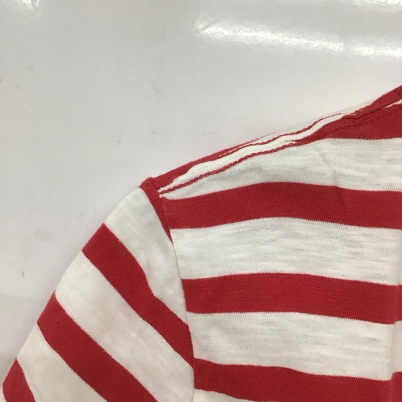 トミーヒルフィガー TOMMY HILFIGER Tシャツ 半袖 半袖カットソー プリントTシャツ クルーネックカットソー ボーダー M ボーダー柄 白 / ホワイト / X 黒 / ブラック / X 青 / ブルー / X 赤 / レッド /  メンズ USED 古着 中古 10133113