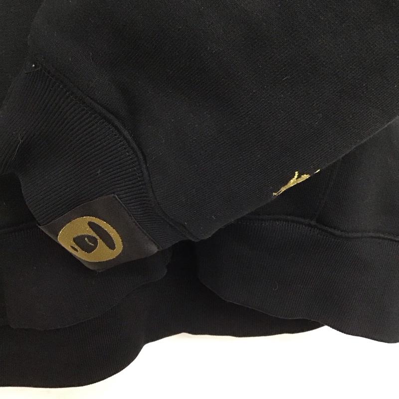 エーエイプバイアベイシングエイプ AAPE BY A BATHING APE パーカー 長袖 ジップアップパーカー 長袖パーカー カジュアルジャケット M ロゴ、文字 黒 / ブラック /  メンズ USED 古着 中古 10145730