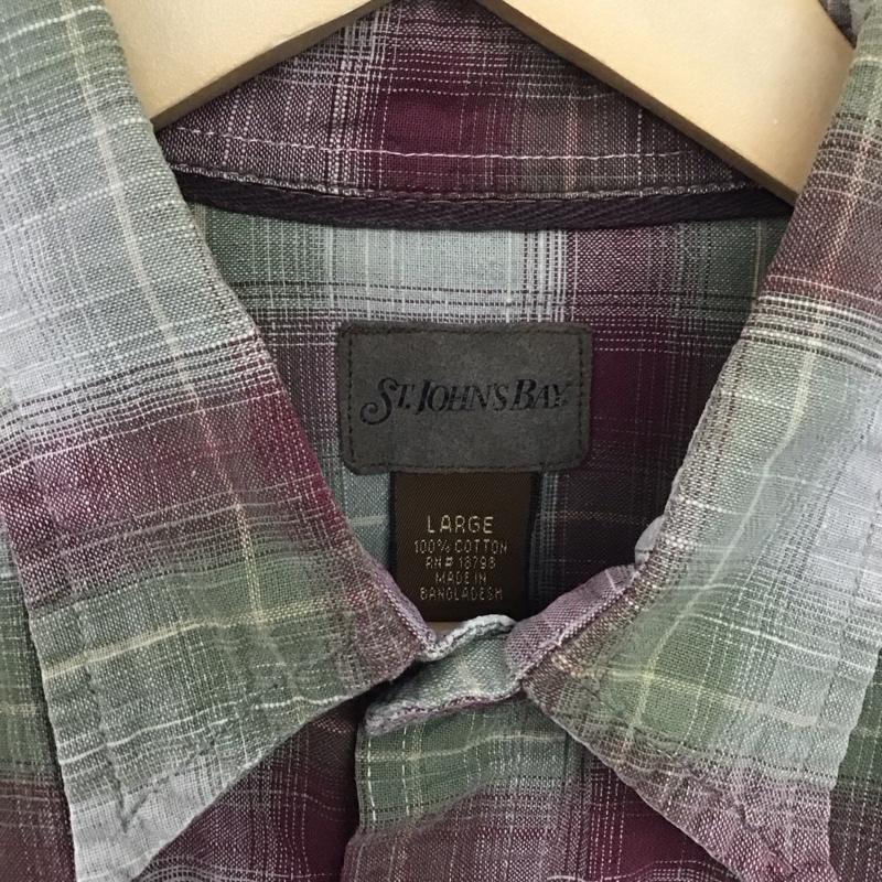 セントジョンズベイ ST.JOHN S BAY シャツ、ブラウス 長袖 長袖シャツ チェックシャツ カラーシャツ L チェック マルチカラー / マルチカラー /  メンズ USED 古着 中古 10148491