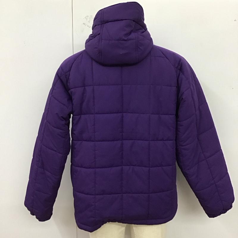 コロンビア Columbia ジャケット、上着 ジャンパー、ブルゾン 208 pm5288 中綿ナイロンジャケット マウンテンパーカー ジップアップジャケット S ロゴ、文字 紫 / パープル /  メンズ USED 古着 中古 10123141