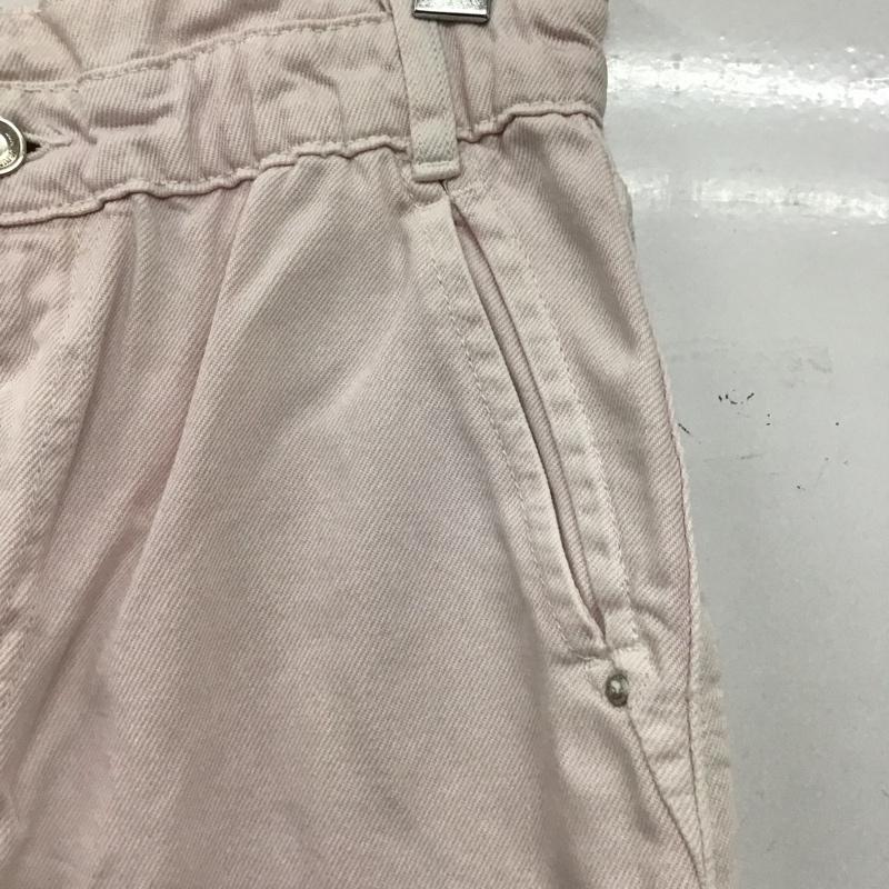 ザラ ZARA パンツ デニム、ジーンズ デニムパンツ ワイドパンツ カジュアルパンツ 38インチ 無地 桃 / ピンク /  レディース USED 古着 中古 10149566