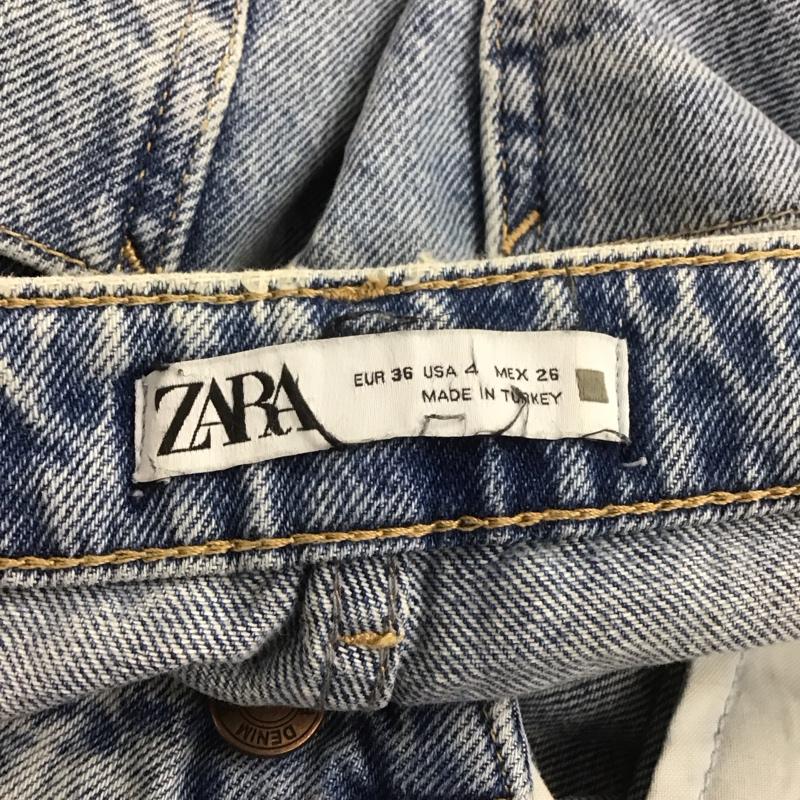 ザラ ZARA パンツ デニム、ジーンズ 6164 169 427 ハイウエスト 無地 青 / ブルー /  レディース USED 古着 中古 10108165