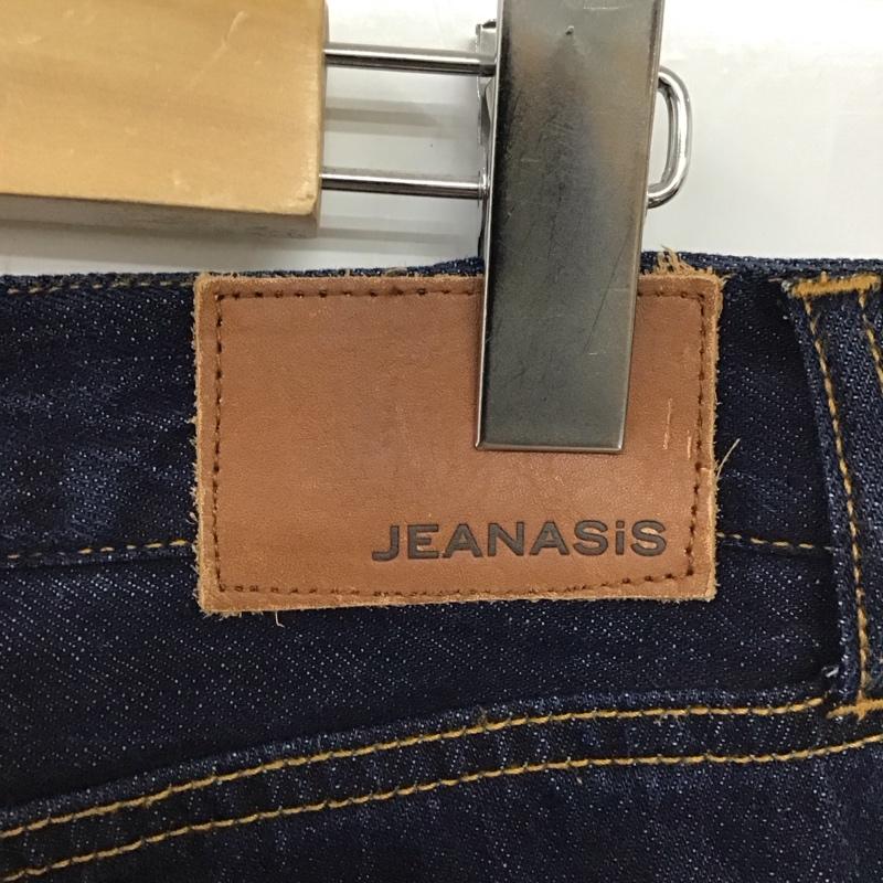 ジーナシス JEANASIS パンツ デニム、ジーンズ JS050084AA カットオフ コットン リネン M 無地 インディゴ / インディゴ /  レディース USED 古着 中古 10117733