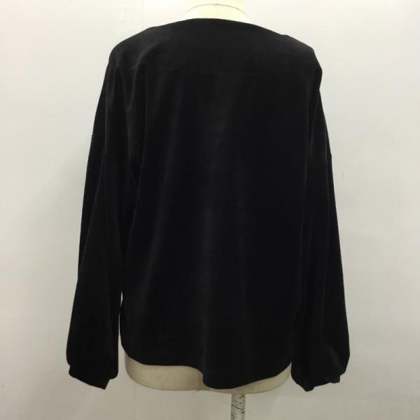 イング INGNI カットソー  長袖カットソー 刺繍 M 無地 黒 / ブラック /  レディース USED 古着 中古 10026867