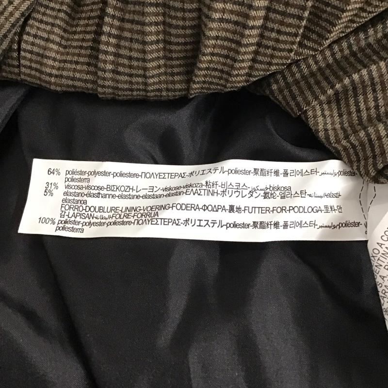 ザラ ZARA スカート ミニスカート 4886 251 802 プリーツ S チェック 茶 / ブラウン /  レディース USED 古着 中古 10143800