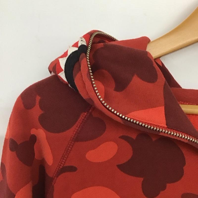 アベイシングエイプ A BATHING APE パーカー 長袖 長袖パーカー ジップアップパーカー スウェット L 総柄 マルチカラー / マルチカラー /  メンズ USED 古着 中古 10149106