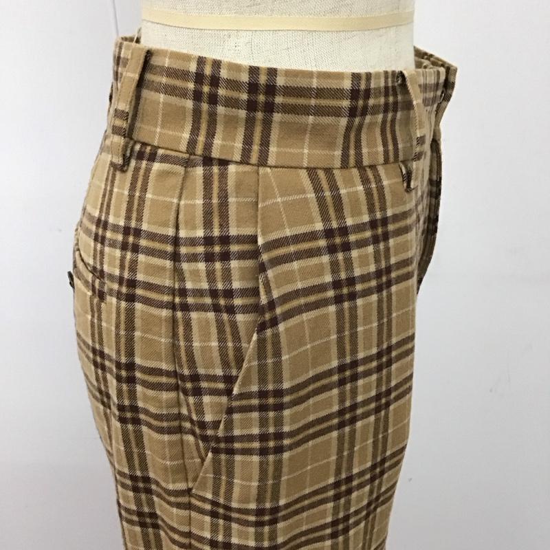 アーバンリサーチ URBAN RESEARCH ボトムス ボトムス UR17-24C001 TRウールチェックストレートパンツ 36 チェック ベージュ / ベージュ / X 茶 / ブラウン / X 黄 / イエロー /  レディース USED 古着 中古 10118807